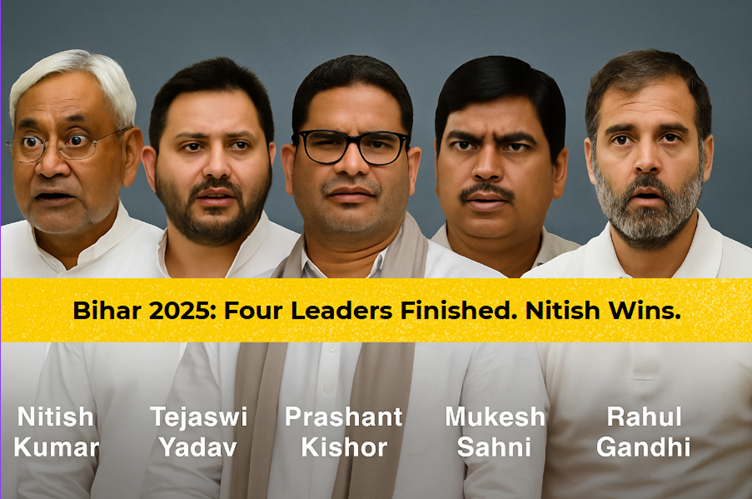 Bihar Election 2025: Nitish Kumar Returns as CM; Four Opposition Leaders Face Existential Crisis