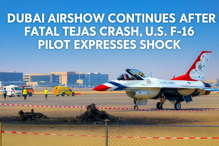 Dubai Airshow Continues After Fatal Tejas Crash, U.S. F-16 Pilot Expresses Shock
