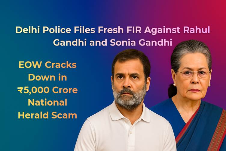 Delhi Police Files Fresh FIR Against Rahul Gandhi and Sonia Gandhi: EOW Cracks Down in ₹5,000 Crore National Herald Scam