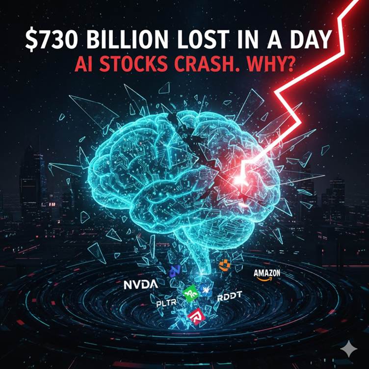 $730 Billion Lost in a Day: Why AI Stocks Crashed Suddenly