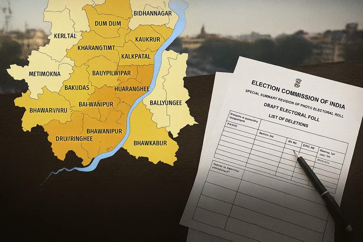TMC SIR voter deletions: 11 Lakh Voters Put Kolkata Seats at Risk
