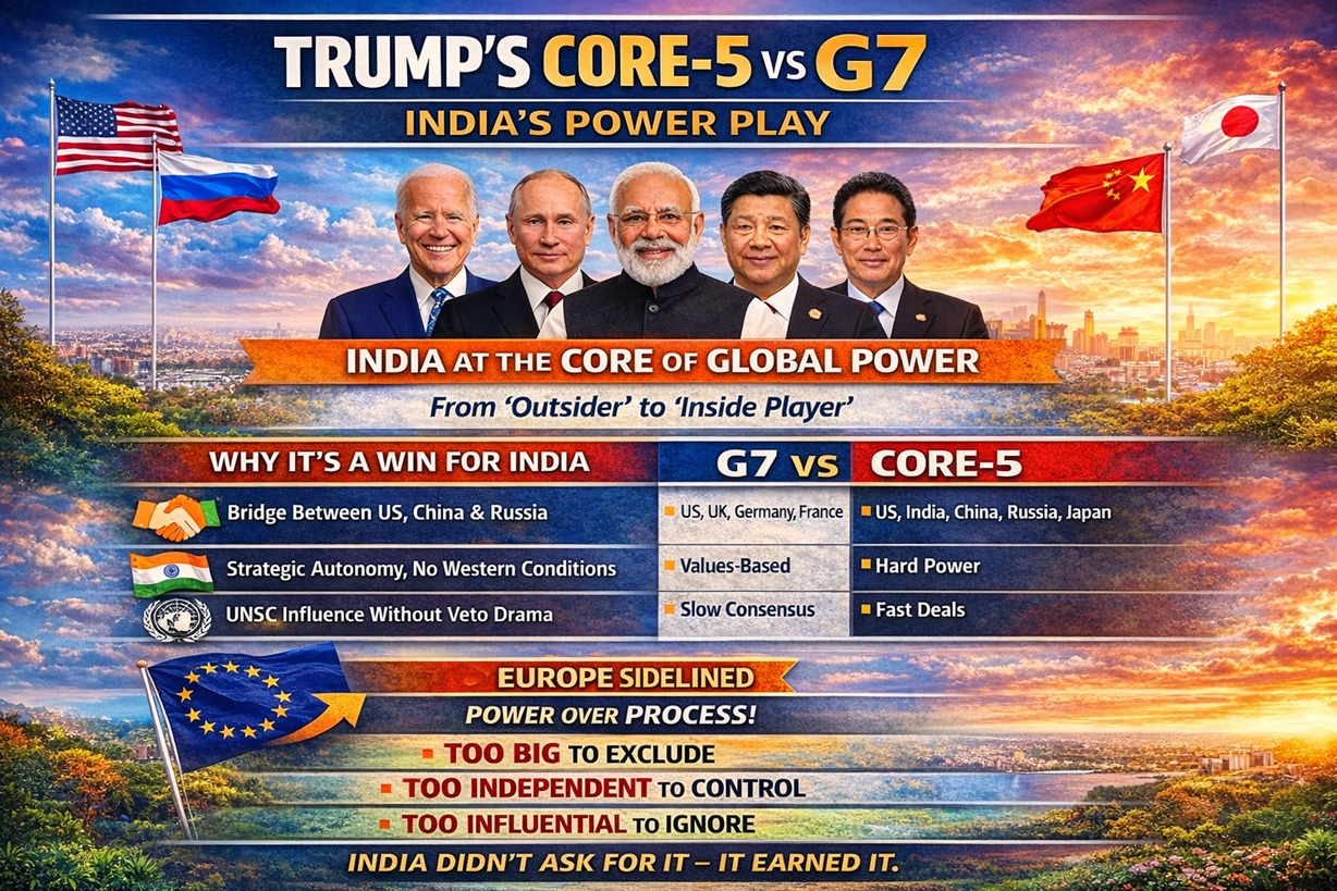 Trump Core-5 Plan: India at the Centre of New Global Power Order