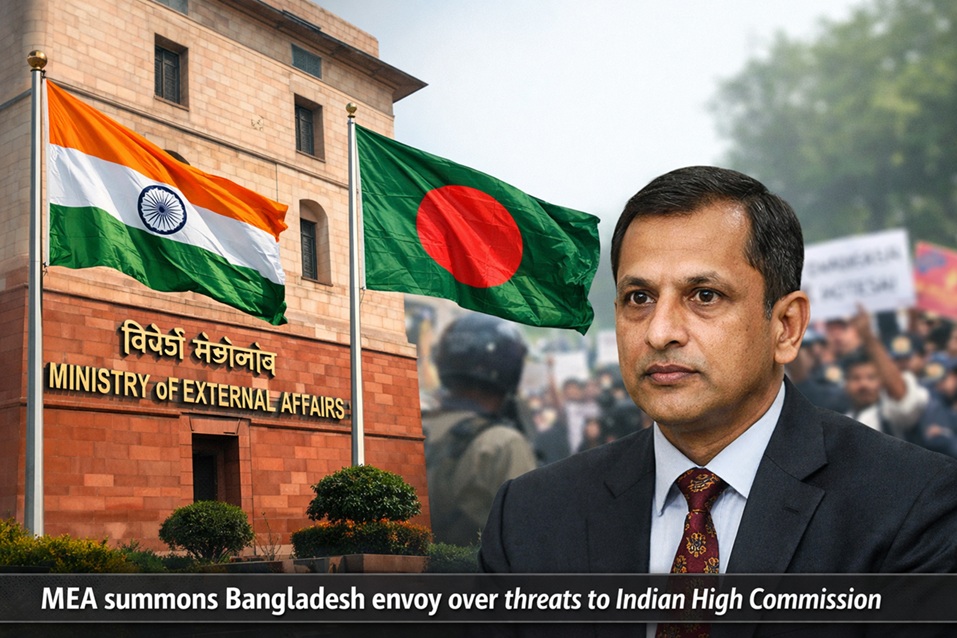 MEA Summons Bangladesh Envoy Over Dhaka High Commission Threats