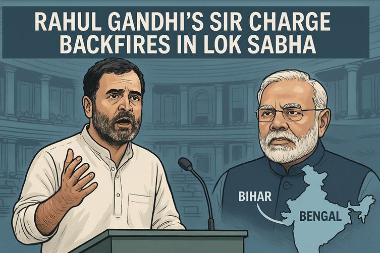 Rahul Gandhi’s SIR Charge Backfires in Lok Sabha