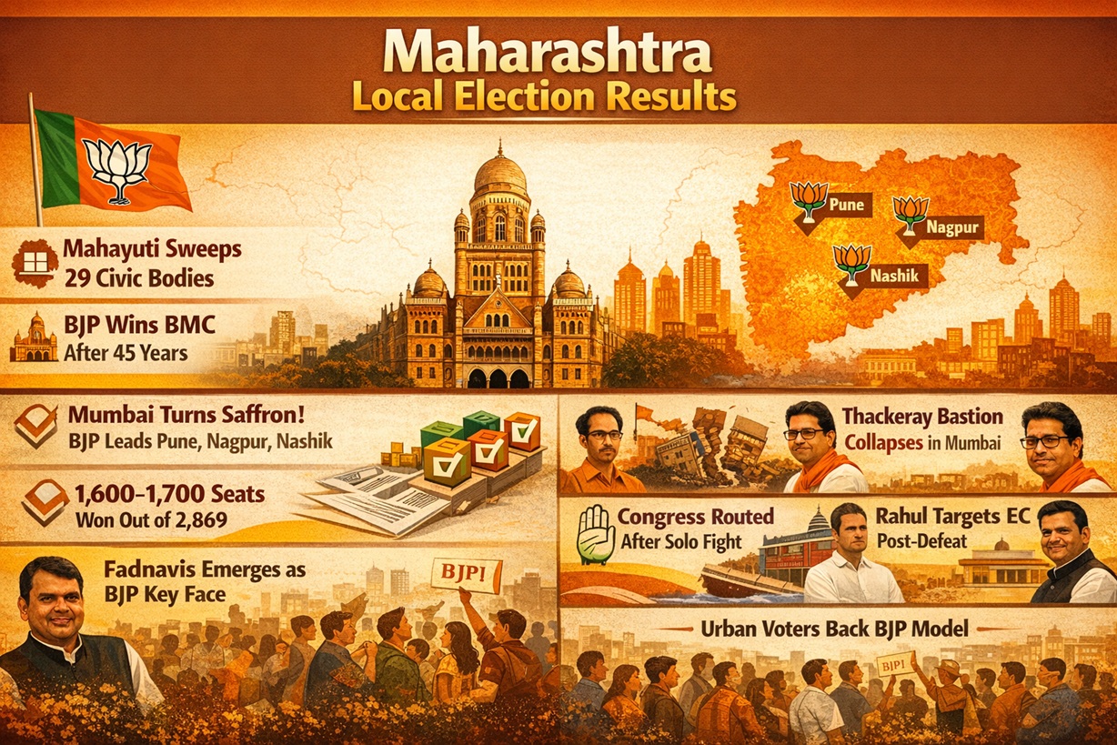 BMC Election Results: BJP Wins Mumbai After 45 Years