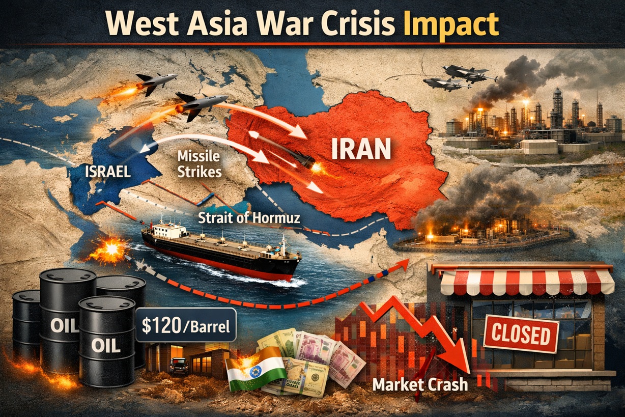 West Asia War Crisis: US–Israel Strikes on Iran Trigger Global Shock