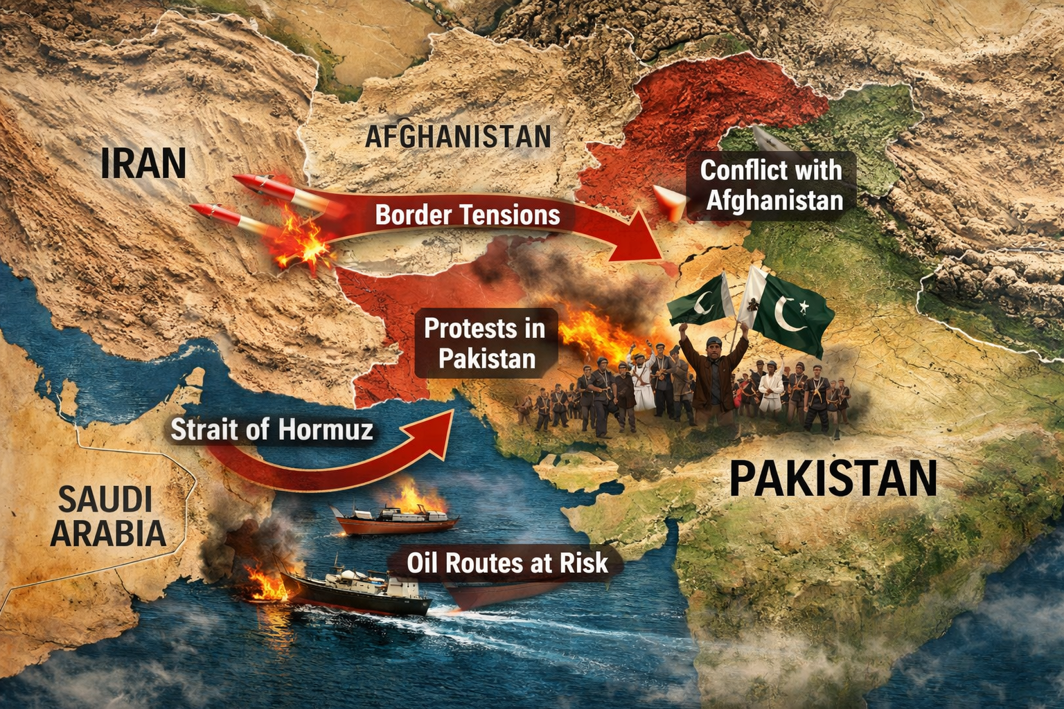 US-Iran War Effect on Pakistan: Protests, Border Tensions and Strategic Crisis