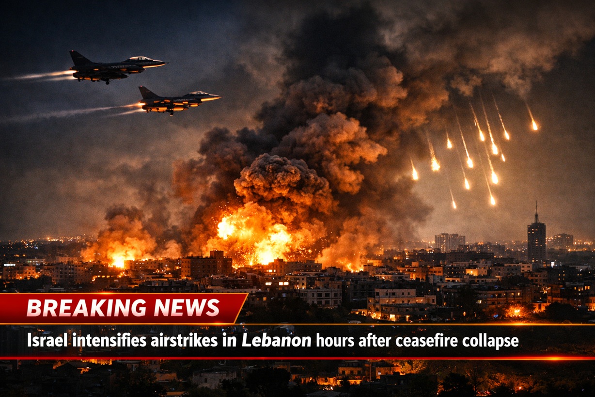Israel-Lebanon Airstrikes: 160 Bombs after Ceasefire fails