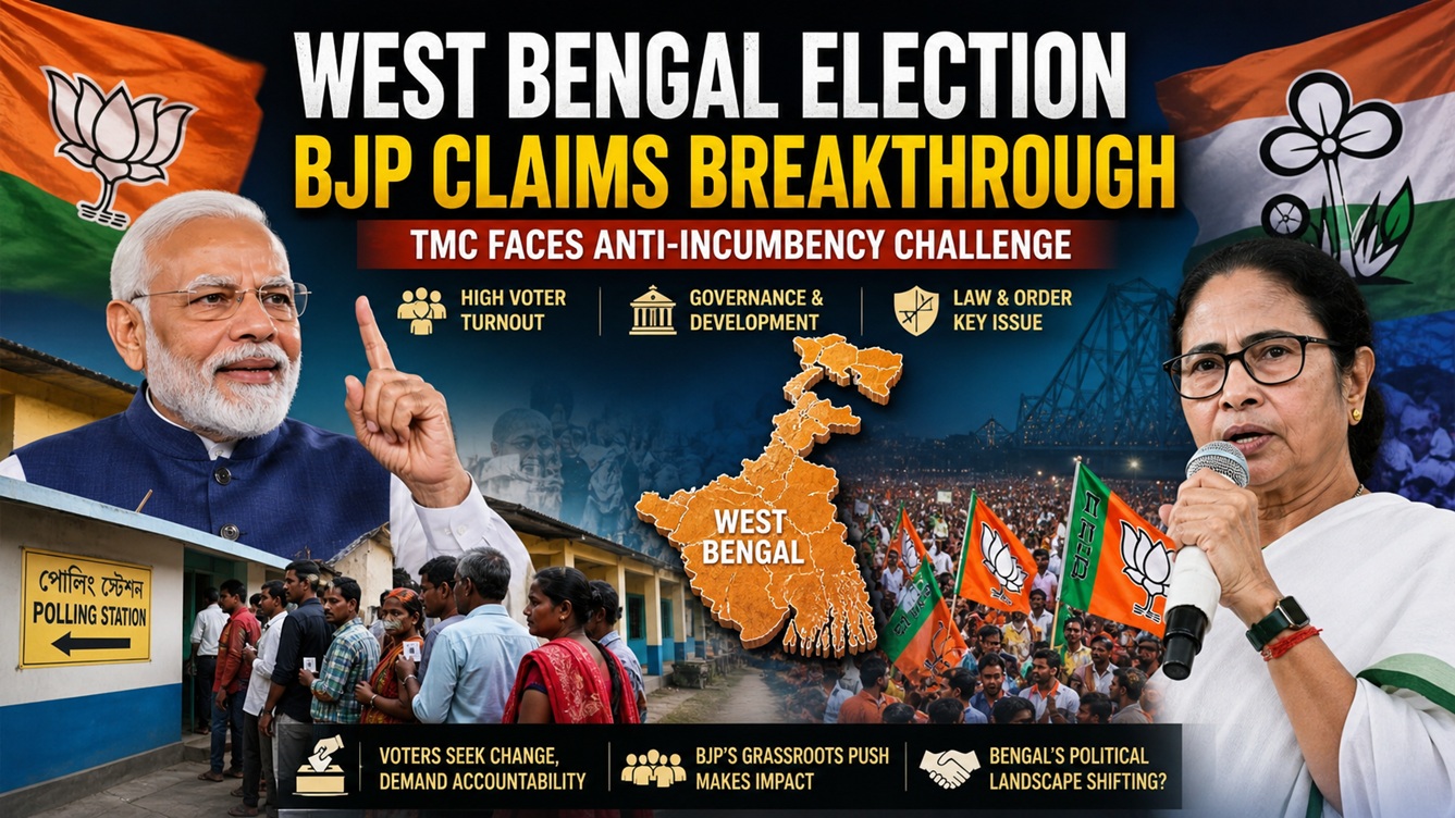 West Bengal Election: BJP Claims Breakthrough as TMC Faces Anti-Incumbency