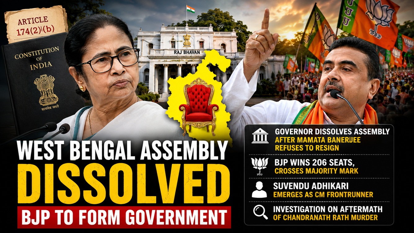 West Bengal Assembly Dissolution: Governor Ends TMC Rule